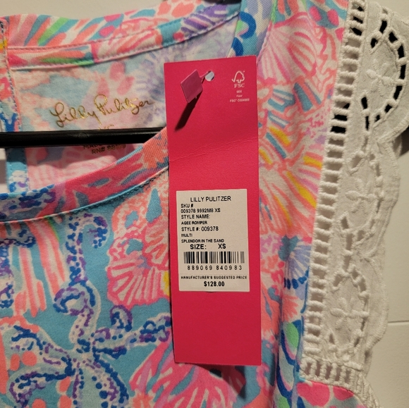 Lilly pulitzer XS romper - Picture 2 of 4
